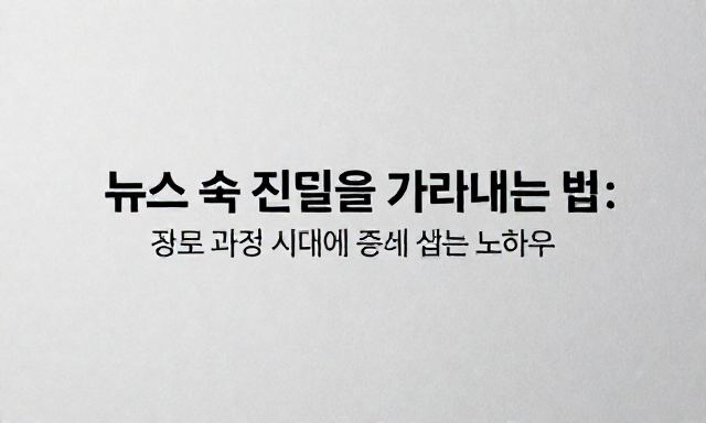 뉴스 관련 이미지 - 뉴스 속 진실을 가려내는 법: 정보 과잉 시대에 중심 잡는 노하우