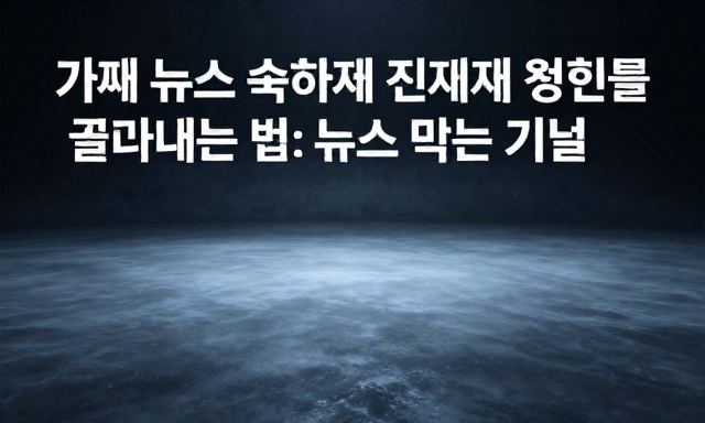 뉴스 관련 이미지 - 변화하는 시대, 가짜 뉴스 속에서 진짜 정보를 골라내는 법: 뉴스 읽는 기술