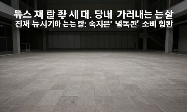 뉴스 관련 이미지 - 정보 홍수 시대, 진짜 뉴스 가려내는 법: "속지 않는" 똑똑한 소비 습관
