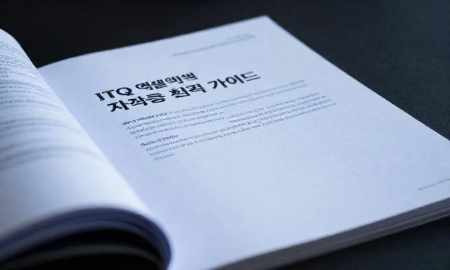 ITQ엑셀 관련 이미지 - ITQ 엑셀 자격증 취득 가이드: 시험 정보부터 공부법까지